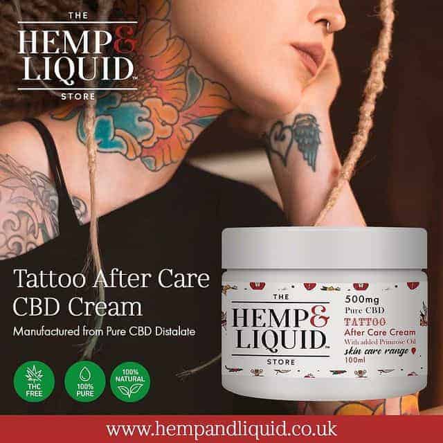 CBD Tattoo After-Care Cream.